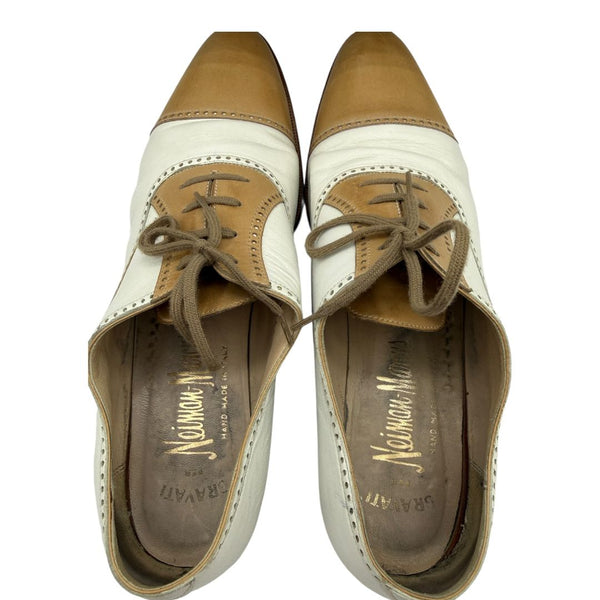 Gravati Two-Tone Leather Oxford Shoes – Women’s 9.5