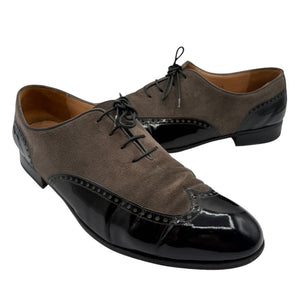 Gravati Two-Tone Suede & Patent Leather Oxfords – 9.5