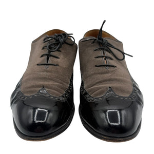 Gravati Two-Tone Suede & Patent Leather Oxfords – 9.5