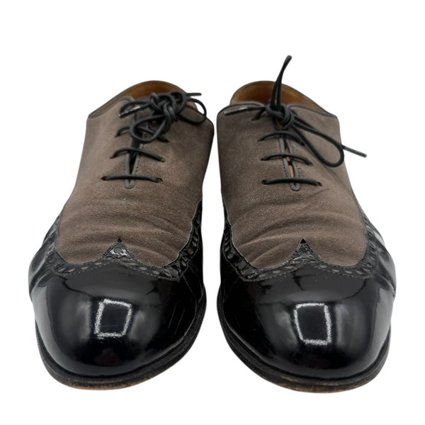 Gravati Two-Tone Suede & Patent Leather Oxfords – 9.5