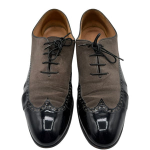 Gravati Two-Tone Suede & Patent Leather Oxfords – 9.5