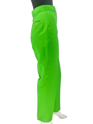Alexander McQueen Neon Green Tailored Cigarette Pants – Size IT 40