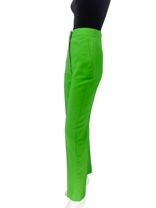 Alexander McQueen Neon Green Tailored Cigarette Pants – Size IT 40