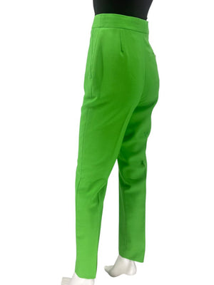 Alexander McQueen Neon Green Tailored Cigarette Pants – Size IT 40