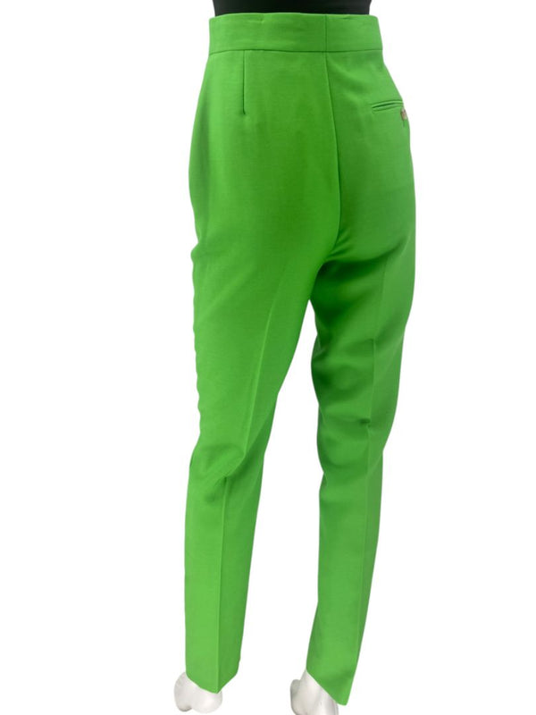 Alexander McQueen Neon Green Tailored Cigarette Pants – Size IT 40