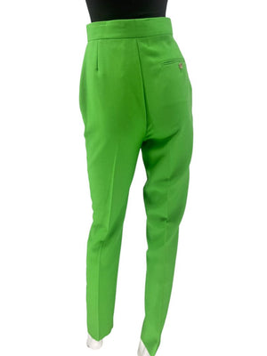 Alexander McQueen Neon Green Tailored Cigarette Pants – Size IT 40