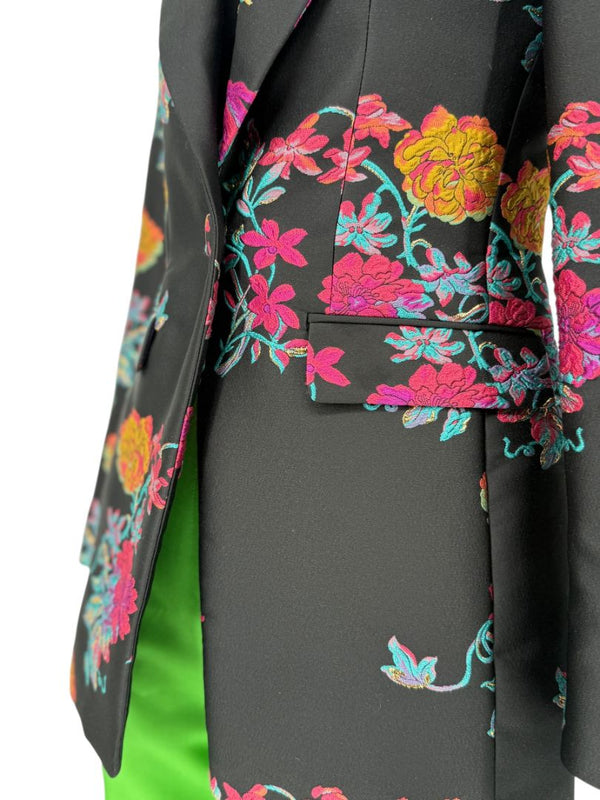 Etro Black Floral Embroidered Blazer – Size US 4 / IT 40