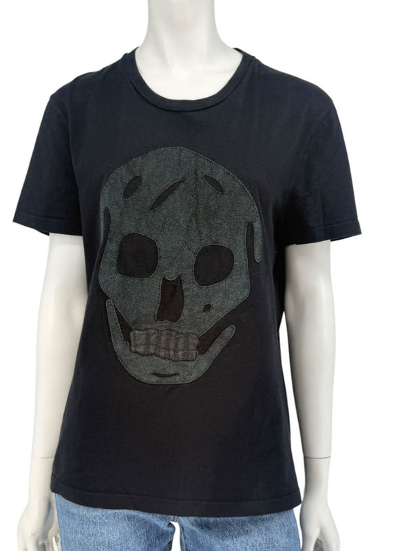 Alexander McQueen Oversized Skull Appliqué T-Shirt – Size M Men's