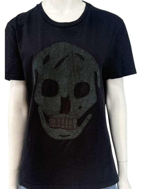 Alexander McQueen Oversized Skull Appliqué T-Shirt – Size M Men's