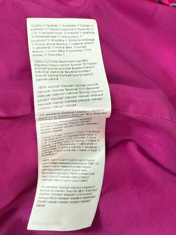 Escada Pink Floral Jacquard Tailored Blazer – Size 2