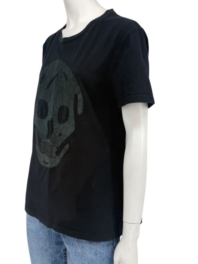 Alexander McQueen Oversized Skull Appliqué T-Shirt – Size M Men's