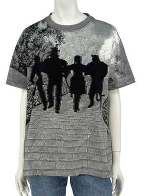 Louis Vuitton SS 19 Virgil Abloh Wizard of Oz Black Brick Road Jacquard Knit T