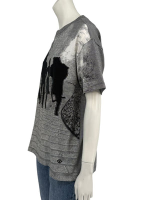 Louis Vuitton SS 19 Virgil Abloh Wizard of Oz Black Brick Road Jacquard Knit T