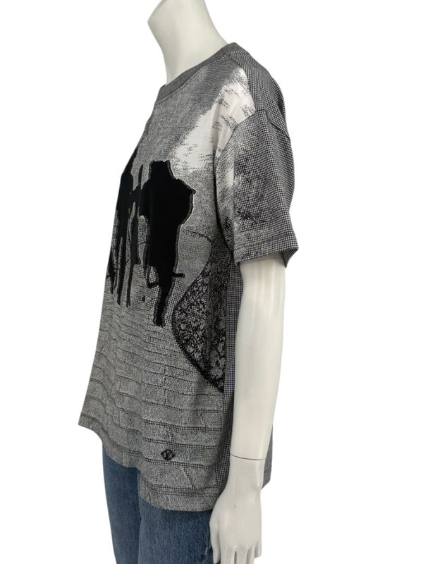 Louis Vuitton SS 19 Virgil Abloh Wizard of Oz Black Brick Road Jacquard Knit T