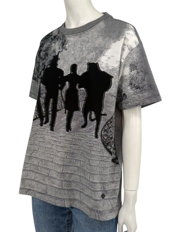 Louis Vuitton SS 19 Virgil Abloh Wizard of Oz Black Brick Road Jacquard Knit T
