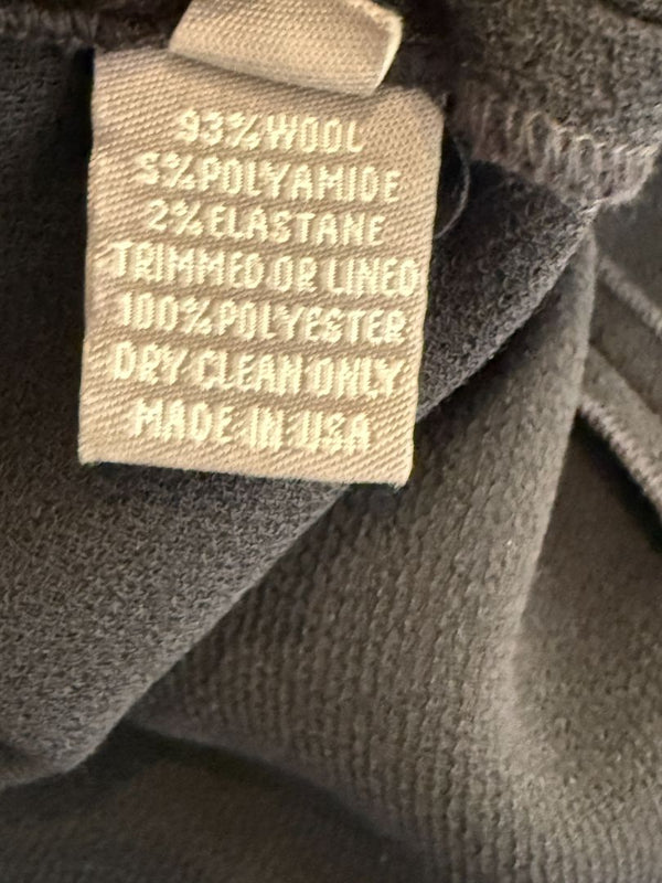 Lela Rose Black Wool-Blend Tie Sleeve Dress – Size 6