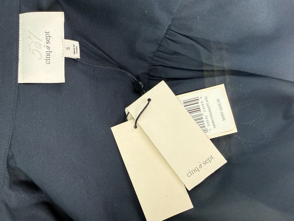 Cinq à Sept Kandice Heatset Daisy Embroidered Poplin Top – Size 2