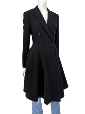 Givenchy Black Wool Coat – Size S / US 6 / FR 38