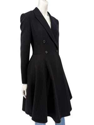 Givenchy Black Wool Coat – Size S / US 6 / FR 38