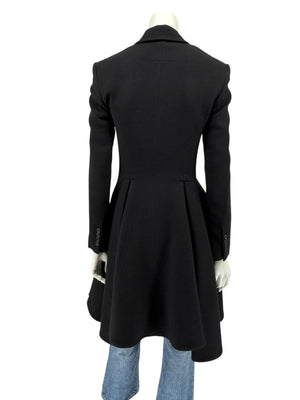 Givenchy Black Wool Coat – Size S / US 6 / FR 38