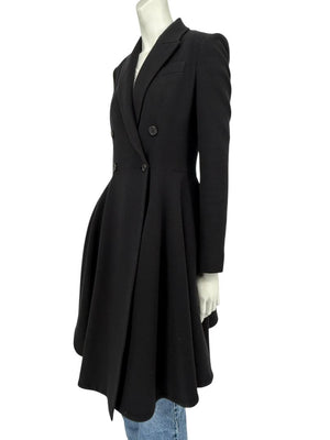 Givenchy Black Wool Coat – Size S / US 6 / FR 38