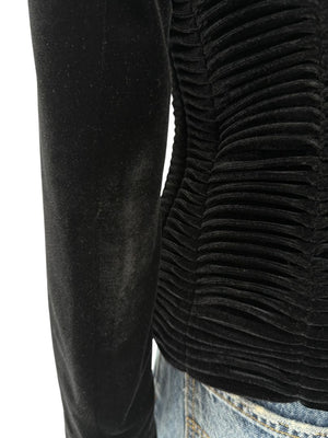 Worth Black Textured Velvet Statement Jacket - Size 4