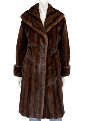 NAFA North American Ranch Mink Full-Length Fur Coat – Fits Like a Small