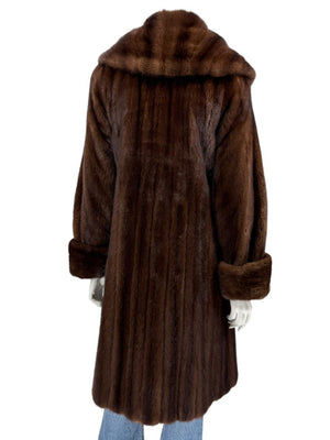 NAFA North American Ranch Mink Full-Length Fur Coat – Fits Like a Small