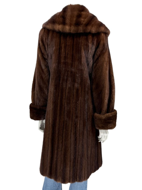 NAFA North American Ranch Mink Full-Length Fur Coat – Fits Like a Small
