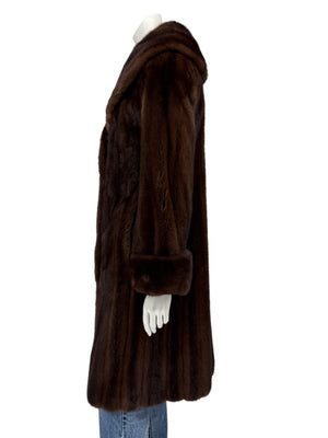 NAFA North American Ranch Mink Full-Length Fur Coat – Fits Like a Small