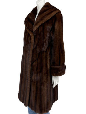 NAFA North American Ranch Mink Full-Length Fur Coat – Fits Like a Small