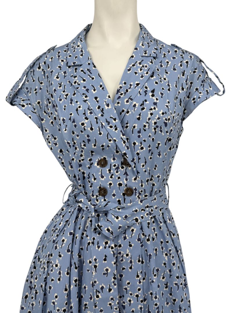 Lela Rose Printed Cotton Shirt Dress - Size 4