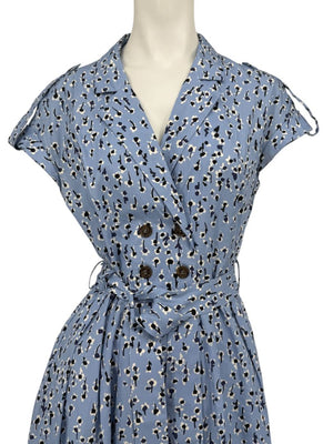 Lela Rose Printed Cotton Shirt Dress - Size 4