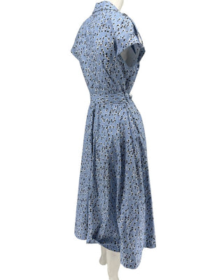 Lela Rose Printed Cotton Shirt Dress - Size 4