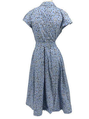 Lela Rose Printed Cotton Shirt Dress - Size 4