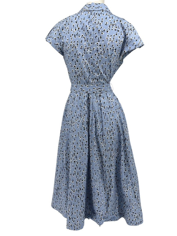 Lela Rose Printed Cotton Shirt Dress - Size 4
