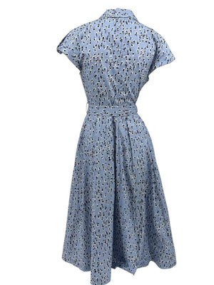 Lela Rose Printed Cotton Shirt Dress - Size 4