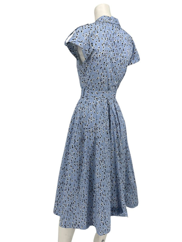 Lela Rose Printed Cotton Shirt Dress - Size 4