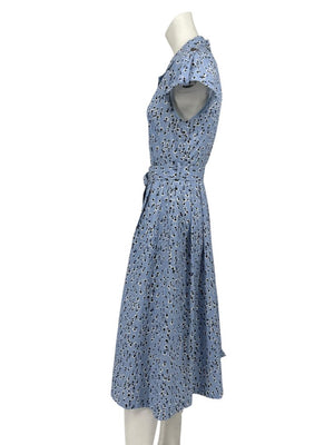 Lela Rose Printed Cotton Shirt Dress - Size 4