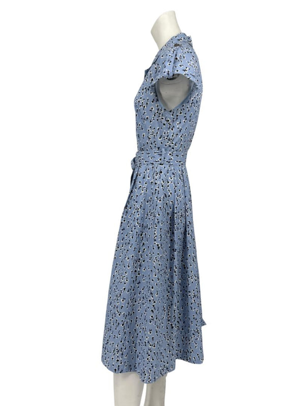 Lela Rose Printed Cotton Shirt Dress - Size 4