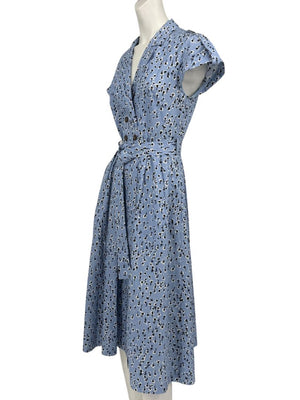 Lela Rose Printed Cotton Shirt Dress - Size 4