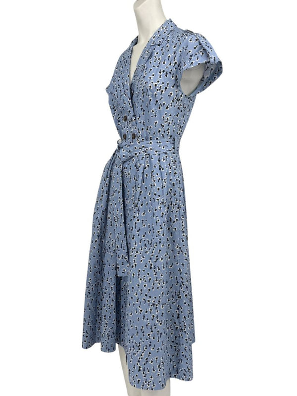 Lela Rose Printed Cotton Shirt Dress - Size 4