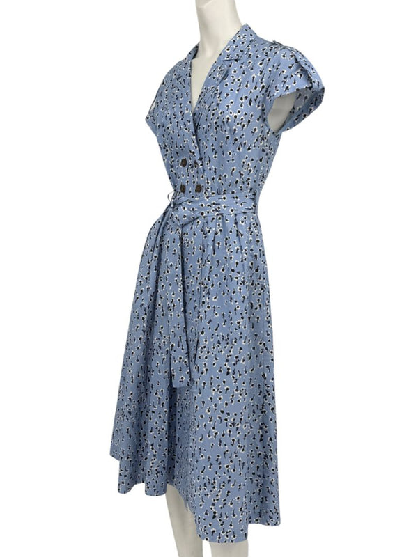 Lela Rose Printed Cotton Shirt Dress - Size 4