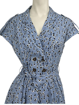 Lela Rose Printed Cotton Shirt Dress - Size 4