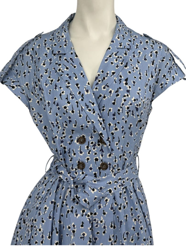 Lela Rose Printed Cotton Shirt Dress - Size 4