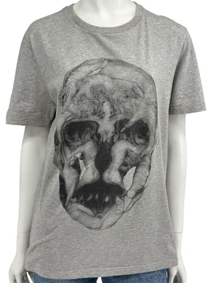 Alexander McQueen Skull Graphic T-Shirt Grey – Men’s Size S