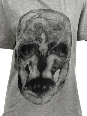 Alexander McQueen Skull Graphic T-Shirt Grey – Men’s Size S
