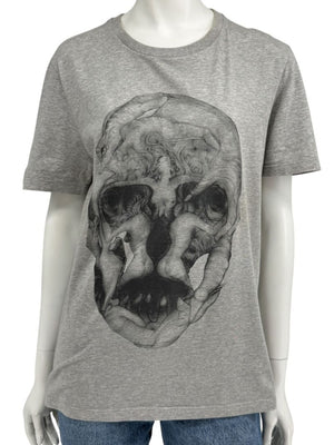 Alexander McQueen Skull Graphic T-Shirt Grey – Men’s Size S