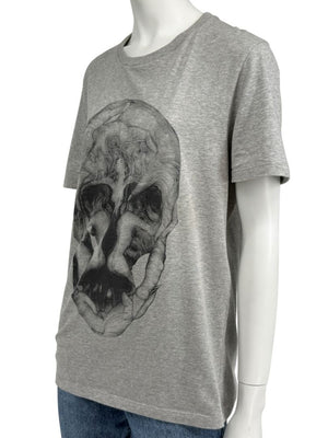 Alexander McQueen Skull Graphic T-Shirt Grey – Men’s Size S