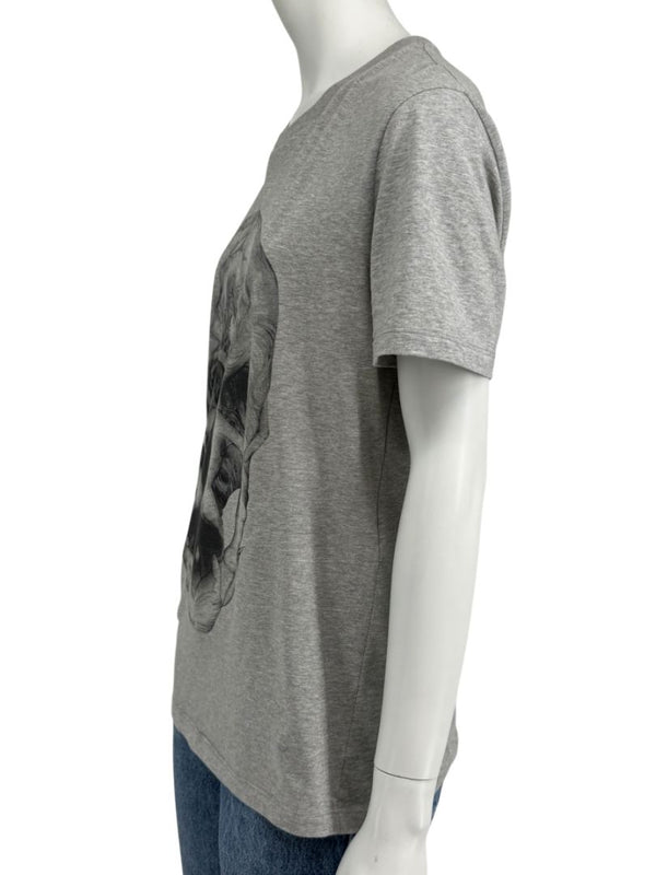 Alexander McQueen Skull Graphic T-Shirt Grey – Men’s Size S